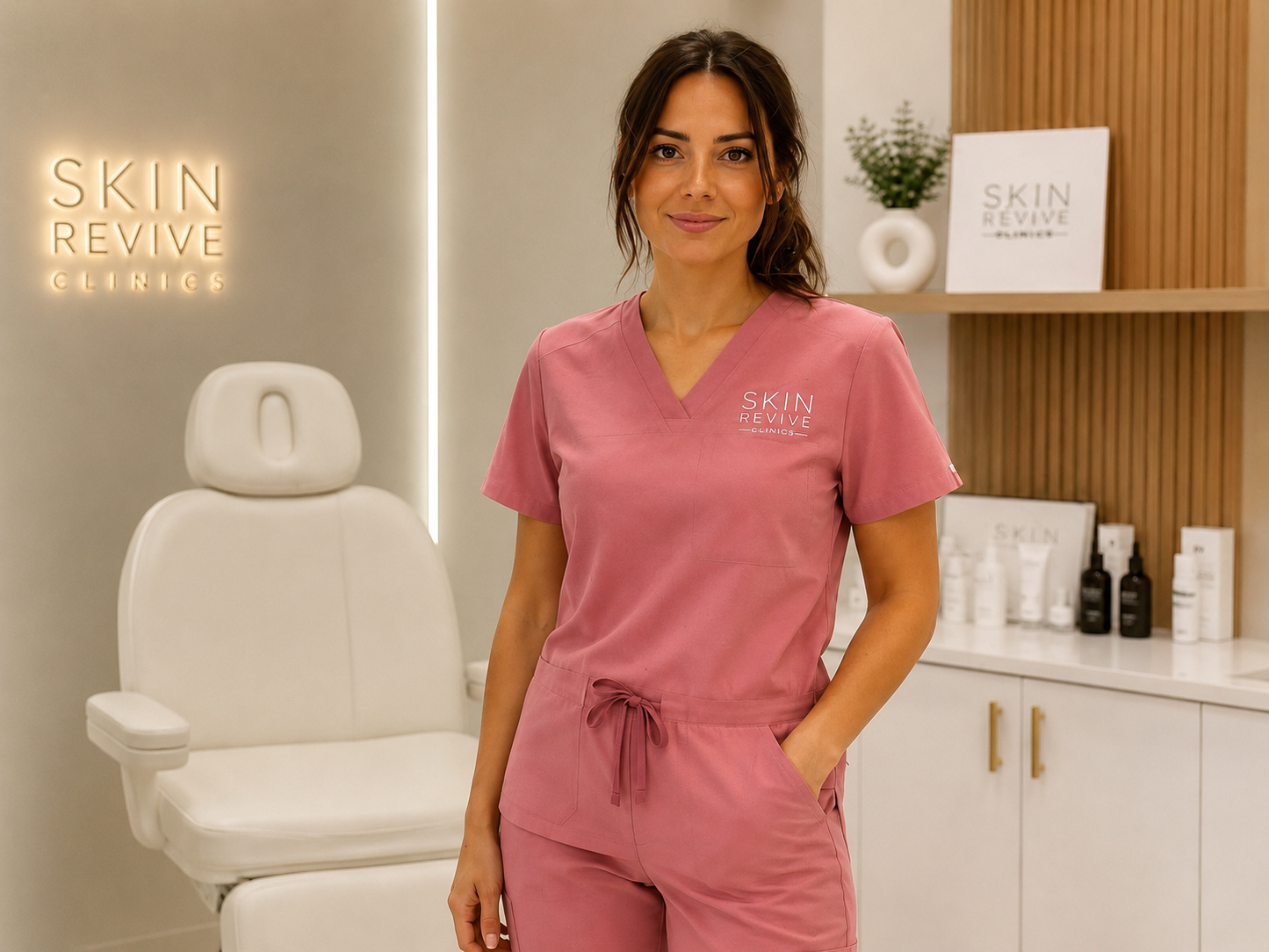 Woman skin revive scrubs
